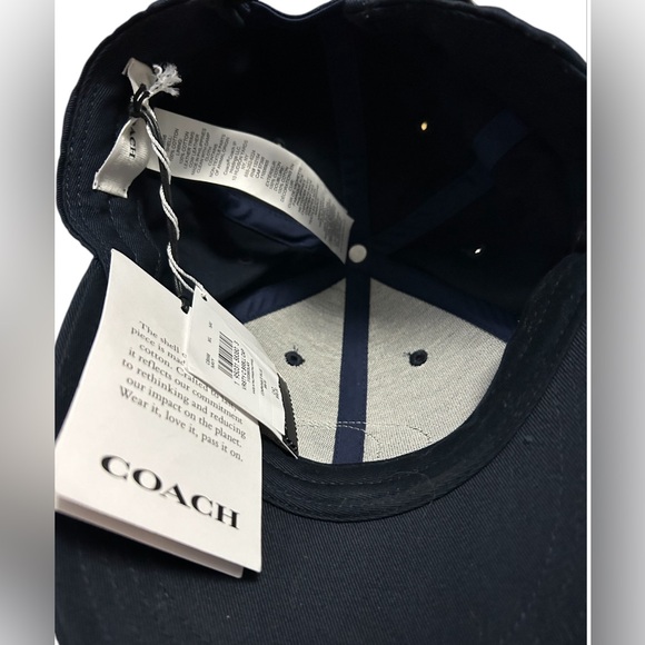NWT Coach Navy Blue Baseball Cap M/L - Picture 3 of 5
